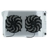 Cold Case Performance Aluminum Radiator Modules GMA546AK Radiator, Performance, Module, Aluminum, Polished, Crossflow, 2 Row, Dual 12 in. Fans, Kit thumbnail 2
