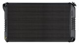 Cold Case Night Rider Series Performance Aluminum Radiators GMA42B Radiator, Performance, Aluminum, Black, Crossflow, 2 Row, Buick, Chevy, Olds, Pontiac, Each thumbnail 2