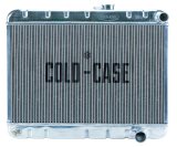 Cold Case Performance Aluminum Radiators for 1965 GTO - GPG19 Radiator, Performance, Aluminum, Polished, Downflow, 2 Row, Pontiac, GTO, Tri-Power, Each thumbnail 1