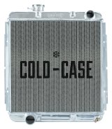 Cold Case Performance Aluminum Radiators for 1962-1965 COMET, 1963-1965 FALCON, 1964-1966 MUSTANG - FOM564-5 Radiator, Performance, Aluminum, Polished, Downflow, 2 Row, Engine Swap, Ford, Mercury, 5.0L, Each thumbnail 1