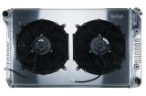 Cold Case Performance Aluminum Radiator Modules GMG544AK Radiator, Performance, Module, Polished, Crossflow, 2 Row, Transmission Cooler, Dual Fans, Chevy, Buick, GMC, Pontiac, Oldsmobile, Kit thumbnail 2
