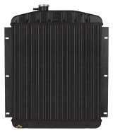 Cold Case Night Rider Series Performance Aluminum Radiators GMT568AB Radiator, Performance, Aluminum, Black, Downflow, 2 Row, V8, Transmission cooler, Chevy, Each thumbnail 2