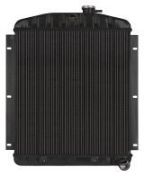 Cold Case Night Rider Series Performance Aluminum Radiators GMT568AB Radiator, Performance, Aluminum, Black, Downflow, 2 Row, V8, Transmission cooler, Chevy, Each thumbnail 3
