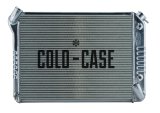 Cold Case Performance Aluminum Radiators CHV713A Radiator, Performance, Aluminum, Polished, Crossflow, 2 Row, Transmission Cooler, Chevy, Corvette, Big Block, Each thumbnail 1