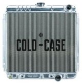Cold Case Performance Aluminum Radiators FOM561 Radiator, Performance, Aluminum, Polished, Downflow, 2 Row, Ford, Mustang, Each thumbnail 1