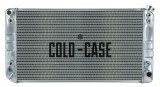 Cold Case Performance Aluminum Radiators GMT557A Radiator, Performance, Aluminum, Polished, Crossflow, 2 Row, Transmission Cooler, Oil Cooler, Chevrolet, GMC, Each thumbnail 1