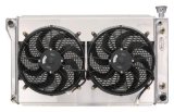 Cold Case Performance Aluminum Radiator Modules GMT572ASK Radiator, Performance, Module, Aluminum, Polished, Crossflow, Dual 14 in. Fans, 2 Row, Cadillac, Chevrolet, GMC, Kit thumbnail 2