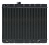 Cold Case Night Rider Series Performance Aluminum Radiators GPG38AB Radiator, Performance, Aluminum, Black, Downflow, 2 Row, Transmission Cooler, V8, Pontiac, GTO, With A/C, Each thumbnail 3