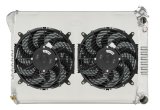 Cold Case Performance Aluminum Radiator Modules CHN549SK Radiator, Performance, Module, Aluminum, Polished, Crossflow, Dual 12 in. Fans, 2 Row, LS Swap, Chevy, Pontiac, Kit thumbnail 1