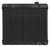 Cold Case Night Rider Series Performance Aluminum Radiators GMT555AB Radiator, Performance, Aluminum, Black, Crossflow, 2 Row, Transmission cooler, Chevy, GMC, Each thumbnail 2
