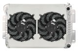 Cold Case Performance Aluminum Radiator Modules CHC547ASK Radiator, Performance, Module, Aluminum, Polished, Crossflow, 2 Row, Dual 12 in. Fans, Chevy, Pontiac, LS Swap, Kit thumbnail 1