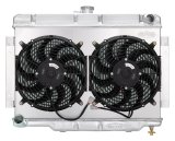 Cold Case Performance Aluminum Radiators for 1970-1983 CJ5, 1970-1975 CJ6, 1976-1985 CJ7 - MOJ990AK Radiator, Aluminum, Crossflow, Fans, Auto, Jeep, Kit thumbnail 1