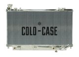 Cold Case Performance Aluminum Radiators for 2008-2009 G8 - LMP5005A Radiator, Performance, Aluminum, Polished, Downflow, 2 Row, Transmission Cooler, Pontiac, G8, Each thumbnail 1