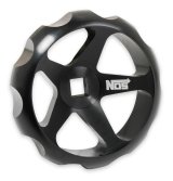 NOS Bottle Valve Replacement Wheels 16147NOS Hand Wheel, Nitrous Valve, Billet Aluminum, Black Anodized, Each thumbnail 1