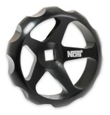 NOS Bottle Valve Replacement Wheels 16147NOS Hand Wheel, Nitrous Valve, Billet Aluminum, Black Anodized, Each thumbnail 2