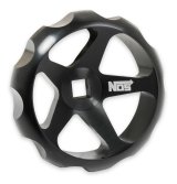 NOS Bottle Valve Replacement Wheels 16147NOS Hand Wheel, Nitrous Valve, Billet Aluminum, Black Anodized, Each thumbnail 4