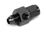 NOS Bottle Gauge Adapters 16106NOS Fitting, Adapter, Gauge, Aluminum, Black Anodized, Swivel-Type, -6 AN Male to -6 AN Female, 1/8 in. NPT Port, Each thumbnail 3
