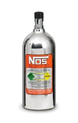 NOS 2.5 lbs. Nitrous Bottle 14720-PNOS Bottle, lbs., Aluminum, Polished, Each thumbnail 1