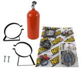 NOS Sniper Nitrous Systems 07001NOS Oxide System, Sniper, Wet, 100-150 hp, 10 lb. Bottle, Orange, Square Bore, 4-Barrel, Kit thumbnail 1