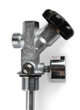 NOS Super Hi-Flo Bottle Valve Assemblies 16137ANOS Nitrous Valve, 10 lbs. Bottle, Hi-Flow Valve, Siphon Tube, Blue Pressure Gauge, Kit thumbnail 5