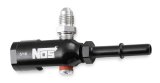NOS Late Model Billet Fuel Line Adapters 17003NOS Adapter, Aluminum, Black Anodized, Rail, 5/16 in. Tube, 1/8 in. Ports, Each thumbnail 5