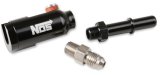 NOS Late Model Billet Fuel Line Adapters 17003NOS Adapter, Aluminum, Black Anodized, Rail, 5/16 in. Tube, 1/8 in. Ports, Each thumbnail 6