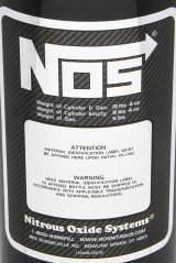 NOS 5 lbs. Nitrous Bottle 14730BNOS Oxide Bottles, Aluminum, Black, Capacity, Shipped Empty, Each thumbnail 4