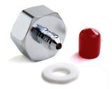 NOS Bottle Nut Adapters 16220NOS Nitrous Nut, Steel, Nickel Plated, 1 in. Female to -4 AN Male, Each thumbnail 4