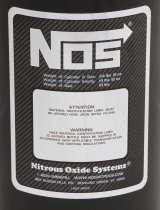 NOS 10 lbs. Nitrous Bottle 14745BNOS Bottle, lbs., Aluminum, Black, Super Hi-Flo, Each thumbnail 3