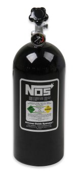 NOS 10 lbs. Nitrous Bottle 14745BNOS Bottle, lbs., Aluminum, Black, Super Hi-Flo, Each thumbnail 5