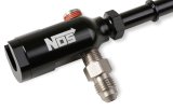 NOS Late Model Billet Fuel Line Adapters 17002NOS Adapter, Aluminum, Black Anodized, Rail, 3/8 in. Tube, 1/8 in. Ports, Each thumbnail 3