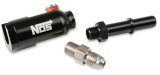 NOS Late Model Billet Fuel Line Adapters 17002NOS Adapter, Aluminum, Black Anodized, Rail, 3/8 in. Tube, 1/8 in. Ports, Each thumbnail 4