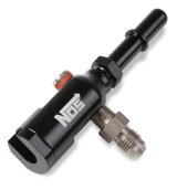 NOS Late Model Billet Fuel Line Adapters 17002NOS Adapter, Aluminum, Black Anodized, Rail, 3/8 in. Tube, 1/8 in. Ports, Each thumbnail 5