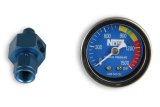 NOS Nitrous Pressure Gauges 15920NOS Gauge, Pressure, 0-1,500 psi, 1 1/2 in., Analog, Mechanical, Blue Face, Each thumbnail 2