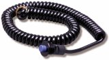 NOS Switches 15651NOS Switch, Push Button, Momentary, Launch, Nitrous, Trans-Brake, Plastic, Black, 30 Amps, with Spiral Cord, Each thumbnail 1