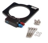 NOS Nitrous Plates 13436NOS Oxide Plates, Wet, 90mm Throttle Body Plate, Longer Bolts, Jets for 75 to 150 Horsepower, Aluminum, Black Anodized, Chevolet, LS3, Kit thumbnail 2