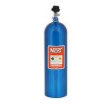 NOS 15 lbs. Nitrous Bottle 14750NOS Bottle, lbs., Aluminum, Blue, Each thumbnail 4