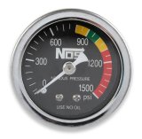 NOS Nitrous Pressure Gauges 15925NOS Gauge, Pressure, 0-1,500 psi, 1 1/2 in., Analog, Mechanical, Black Face, Each thumbnail 5