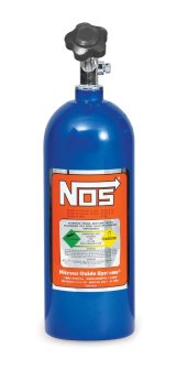NOS 5 lbs. Nitrous Bottle 14730NOS Bottle, lbs., Aluminum, Blue, Each thumbnail 1