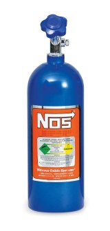 NOS 5 lbs. Nitrous Bottle 14730NOS Bottle, lbs., Aluminum, Blue, Each thumbnail 2