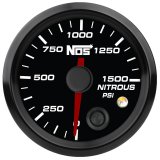 NOS Analog Standalone Gauges 15939NOS Gauge, Nitrous Pressure, 0-1,500 psi, 2 1/16 in., Analog, Electrical, Black Face, Each thumbnail 3