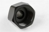 NOS Bottle Nut Adapters 16233NOS Nitrous Nut, Aluminum, Black Anodized, 1 in. Female to -8 AN Male, Each thumbnail 3
