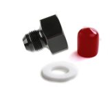 NOS Bottle Nut Adapters 16233NOS Nitrous Nut, Aluminum, Black Anodized, 1 in. Female to -8 AN Male, Each thumbnail 5