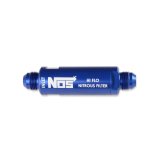 NOS Nitrous and Fuel Filters 15557NOS Filter, In-Line, -6 AN to -6 AN, 140 Micron, Billet Aluminum, Blue Anodized, Each thumbnail 7