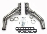 JBA Performance Exhaust Competition-Ready Headers 6965S Headers, Long Tube, Long Tube, Stainless, Natural, 1.75 in. Primary, 3 in. Collector, Dodge, Chrysler, V8, Pair thumbnail 1