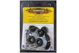 Dominator Body Bolts DOM-1200-A-BK Bolt Hardware Kit, Steel, Natural, 1/4 in. -20, Allen Head, Black Washer, Set of 10 thumbnail 1