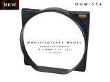 Dominator Radiator Shrouds DOM-554 Fan Shroud, Late Model Modified, Bolt-On, Single Fan, 19.00 in. Height, 19.50 in. Width, 4.00 in. Thickness, Plastic, Black, Each thumbnail 1
