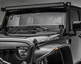 ZROADZ Auxiliary Light Mounting Brackets for 2007-2018 WRANGLER, 2018 WRANGLER JK - Z374811 2007-2017 JEEP JK: A Pillar Roof Level Single Bar 52" LED Bar Mounts Straight To Mount One 52" Zroadz LED Straight Bar thumbnail 6