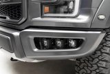 ZROADZ Front Bumper OEM LED Fog Light Brackets for 2017-2020 F-150 - Z325672 Bracket, Bracket to mount (6) 3 Inch or similar style Pod Lights, Black, Ford Raptor thumbnail 3