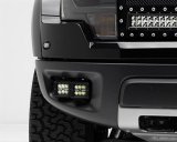 ZROADZ Auxiliary Light Mounting Brackets for 2010-2014 F-150 - Z325671 FORD F150-RAPTOR: Front Bumper Side Openings LED Bar Mounts to mount Two 3" Zroadz Cube Pod Work Lights or Similar Style Per side thumbnail 1